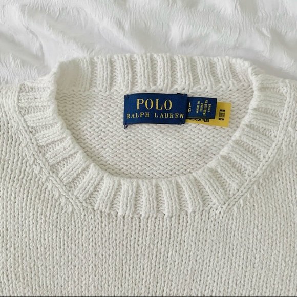 New Ralph Lauren American Flag White Sweater - Picture 4 of 12